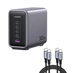 (Bundle) Nexode 300W Charger + 6.6FT 100W USB-C Cable 2 Pack