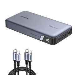 (Bundle) 145W Power Bank + 3.3FT 100W USB-C Cable 2 Pack