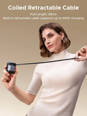 UGREEN Nexode 65W Charger with Retractable USB-C Cable