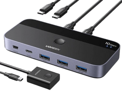 UGREEN USBC Switch - 2-Port, 4 x USB 3.2, 10Gbps Data