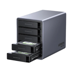 UGREEN 5 Bay USB C RAID Hard Drive Enclosure 100TB