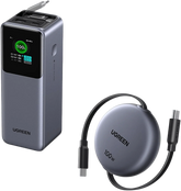 (Bundle) UGREEN Nexode 20000mAh 165W Power Bank + 100W Retractable USB-C Cable