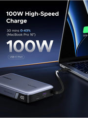 UGREEN Nexode Power Bank 20000mAh 145W with Built-in USB-C Cable