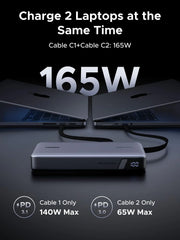 UGREEN Nexode Power Bank 25000mAh 165W with Built-in Cables