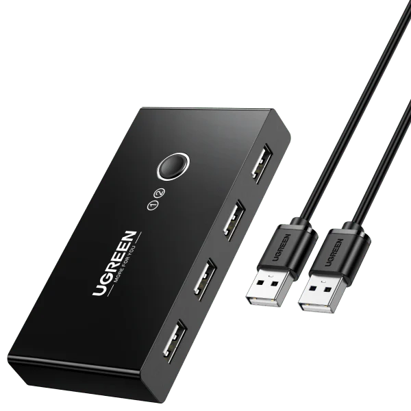 UGREEN USB 2.0 Switch 2 In 4 Output USB KVM Switch