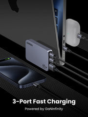 Nexode Pro 65W Ultra Slim iPhone Charger with 6.6FT 100W USB C Cable 2 Pack