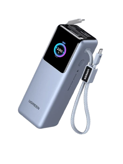 UGREEN 200W Power Bank 25000mAh Fast Charging Built-in Cable