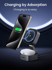 UGREEN 2-in-1 Foldable Wireless Fast Charging Station