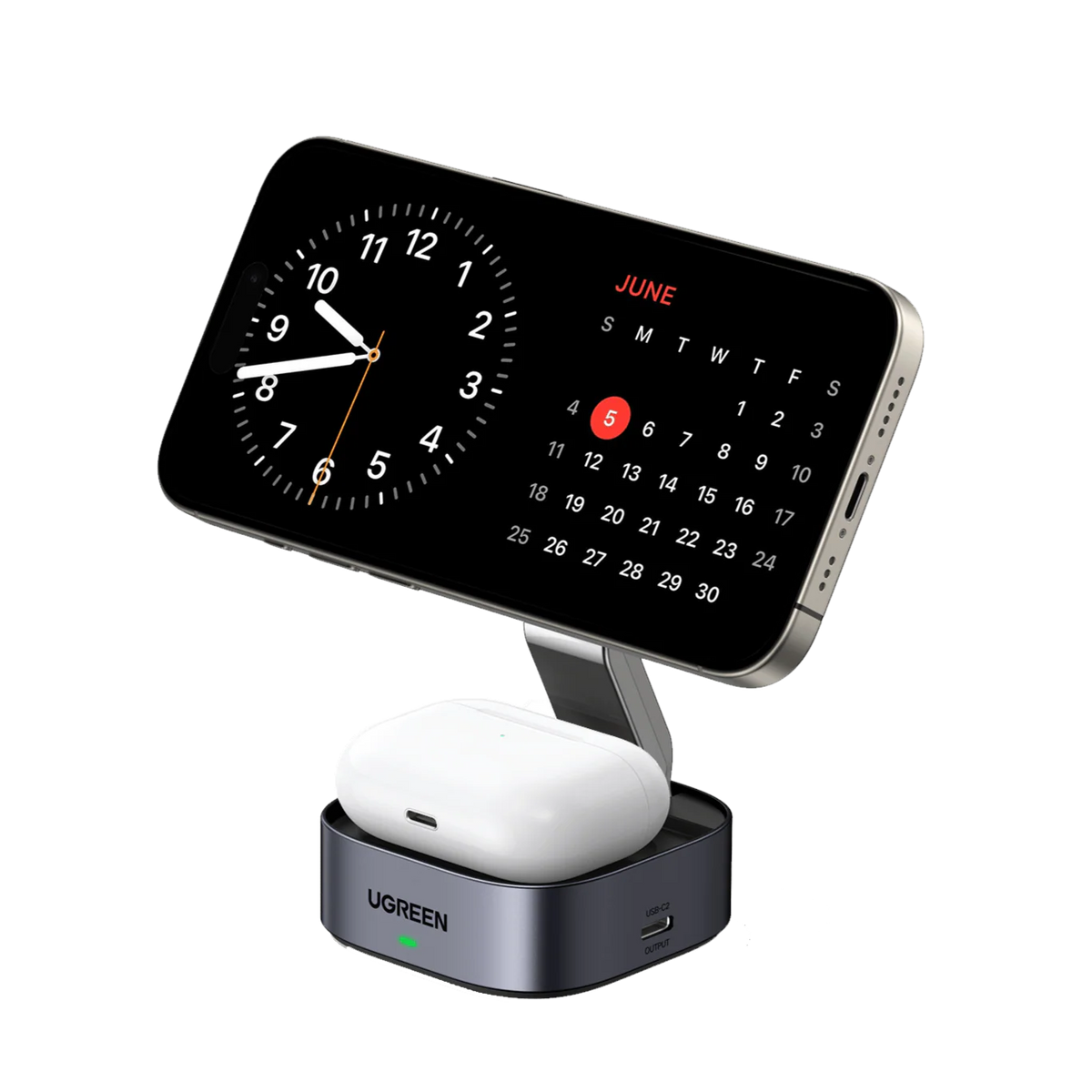 UGREEN 2-in-1 Foldable Wireless Fast Charging Station
