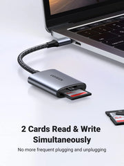 UGREEN 2 in 1 USB C SD Card Reader