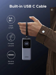 UGREEN Nexode Power Bank 20000mAh 130W with Built-in USB-C Cable