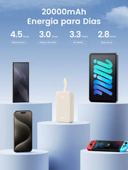 UGREEN Power Bank 20000mAh 22.5W with Built-in USB-C Cable